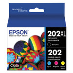 Epson T202XL-BCS (202XL) Claria High-Yield Ink, 550/165 Page-Yield, Cyan/Magenta/Yellow View Product Image