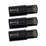Innovera USB 3.0 Flash Drive, 32 GB, 3/Pack (IVR82332) Product Image 