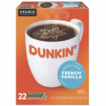 Dunkin' K-Cup Pods, French Vanilla, 22/Box GMT1268