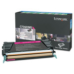 Lexmark X748H1MG Return Program High-Yield Toner, 10,000 Page-Yield, Magenta