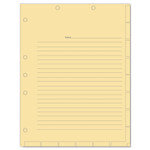 Tabbies Medical Chart Index Divider Sheets, Untabbed, 11 x 8.5, Manila, 400/Box View Product Image