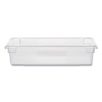 Rubbermaid Commercial Food/Tote Boxes, 8.5 gal, 26 x 18 x 6, Clear, Plastic (RCP3308CLE) View Product Image