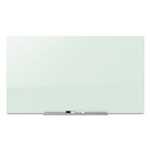 Quartet InvisaMount Magnetic Glass Marker Board, 50" x 28", White Surface