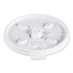 Dart Lift n' Lock Plastic Hot Cup Lids, Fits 8 oz Hot Cups, White, 1,000/Carton