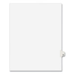 Avery Preprinted Legal Exhibit Side Tab Index Dividers, Avery Style, 10-Tab, 20, 11 x 8.5, White, 25/Pack, (1020) View Product Image