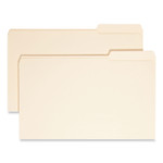 Smead Reinforced Tab Manila File Folders, 1/3-Cut Tabs: Right Position, Legal Size, 0.75" Expansion, 11-pt Manila, 100/Box