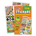 TREND Sticker Assortment Pack, Frogs, Starts, Thank You!, Assorted Colors, 738/Pad View Product Image