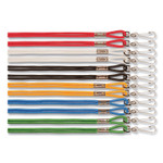 Champion Sports Lanyard, Metal J-Hook Fastener, 20" Long, Assorted Colors, 12/Pack (CSI126ASST) View Product Image