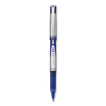 Pilot VBall Grip Liquid Ink Rollerball Pen, Stick, Fine 0.7 mm, Blue Ink, Blue/Silver Barrel, Dozen