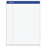 Ampad Recycled Writing Pads, Wide/Legal Rule, Politex Green Kelsu Headband, 50 White 8.5 x 11.75 Sheets, Dozen View Product Image