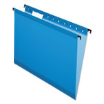 Pendaflex SureHook Hanging Folders, Letter Size, 1/5-Cut Tabs, Blue, 20/Box (PFX615215BLU) View Product Image