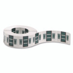 Smead A-Z Color-Coded End Tab Filing Labels, W, 1 x 1.25, White, 500/Roll