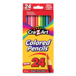 Cra-Z-Art Colored Pencils, 24 Assorted Lead/Barrel Colors, 24/Set (CZA10403WM40) Product Image 