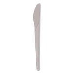 Eco-Products Plantware Compostable Cutlery, Knife, 6", Pearl White, 50/Pack, 20 Pack/Carton (ECOEPS011) View Product Image