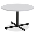 Lorell Round Invent Tabletop - Light Gray (LLR62579) Product Image 