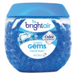 BRIGHT Air Scent Gems Odor Eliminator, Cool and Clean, Blue, 10 oz Jar