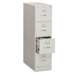 HON 310 Series Vertical File, 4 Letter-Size File Drawers, Light Gray, 15" x 26.5" x 52" (HON314PQ) View Product Image