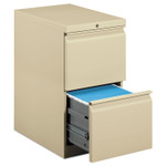 HON Brigade Mobile Pedestal, Left or Right, 2 Letter-Size File Drawers, Putty, 15" x 22.88" x 28" (HON33823RL) View Product Image
