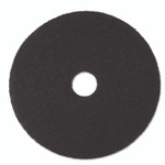 3M Low-Speed Stripper Floor Pad 7200, 19" Diameter, Black, 5/Carton