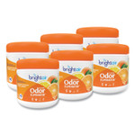BRIGHT Air Super Odor Eliminator, Mandarin Orange and Fresh Lemon, 14 oz Jar, 6/Carton