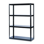 Safco Boltless Steel Shelving, Five-Shelf, 48w x 18d x 72h, Black (SAF5246BL) View Product Image