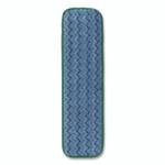 Rubbermaid Commercial Microfiber Wet Mopping Pad, 18.5" x 5.5" x 0.5", Green, 12/Carton