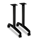 HON Huddle T-Leg Base for 24" and 30" Deep Table Tops, 39.25w x 23.5d x 23.38h, Black