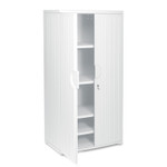 Iceberg Rough n Ready Storage Cabinet, Four-Shelf, 36w x 22d x 72h, Platinum (ICE92573) View Product Image