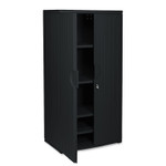 Iceberg Rough n Ready Storage Cabinet, Four-Shelf, 36w x 22d x 72h, Black