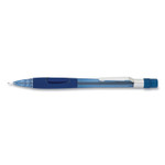 Pentel Quicker Clicker Mechanical Pencil, 0.7 mm, HB (#2), Black Lead, Transparent Blue Barrel View Product Image