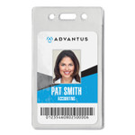 Advantus Proximity ID Badge Holders, Vertical, Clear 2.68" x 4.38" Holder, 2.38" x 3.63" Insert, 50/Pack
