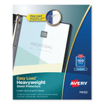 Avery Top-Load Poly Sheet Protectors, Heavy Gauge, Letter, Nonglare, 100/Box (AVE74102) View Product Image