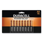 Duracell Power Boost CopperTop Alkaline AA Batteries, 16/Pack (DURMN1500B16Z) View Product Image