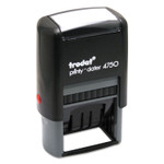Trodat Printy Economy 5-in-1 Date Stamp, Self-Inking, 1.63" x 1", Blue/Red