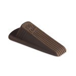 Master Caster Big Foot Doorstop, No Slip Rubber Wedge, 2.25w x 4.75d x 1.25h, Brown, 2/Pack (MAS00971) Product Image 