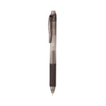 Pentel EnerGel-X Gel Pen, Retractable, Fine 0.5 mm Needle Tip, Black Ink, Clear/Black Barrel, 24/Pack View Product Image