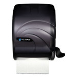 San Jamar Element Lever Roll Towel Dispenser, Oceans, 12.5 x 8.5 x 12.75, Black Pearl (SJMT990TBK) View Product Image