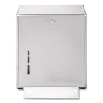 San Jamar C-Fold/Multifold Towel Dispenser, 11.38 x 4 x 14.75, Stainless Steel (SJMT1900SS) View Product Image