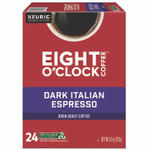 Eight O'Clock Dark Italian Espresso Coffee K-Cups, 24/Box