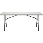 Lorell Folding Table, 750 lb Capacity, 72"x30"x29-1/4", Platinum (LLR12347) View Product Image