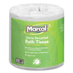 Marcal 100% Recycled 2-Ply Bath Tissue, Septic Safe, Individually Wrapped Rolls, White, 330 Sheets/Roll, 48 Rolls/Carton (MRC6079) View Product Image