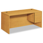 HON 10500 Series "L" Workstation Right Pedestal Desk, 66" x 30" x 29.5", Harvest (HON10583RCC) View Product Image