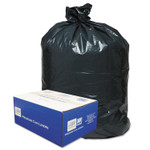 Classic Linear Low-Density Can Liners, 45 gal, 0.63 mil, 40" x 46", Black, 25 Bags/Roll, 10 Rolls/Carton Product Image 