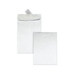 Survivor Lightweight 14 lb Tyvek Open End 1.5" Expansion Mailers, #13 1/2, Square Flap, Redi-Strip Closure, 10 x 13, White, 25/Box