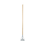 Boardwalk Screw Clamp Metal Head Wooden Mop Handle, #20+, 1.13" dia x 62", Natural (BWK603) View Product Image