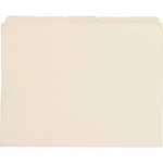 Business Source 1/5 Tab Cut Letter Recycled Top Tab File Folder (BSN43567) View Product Image