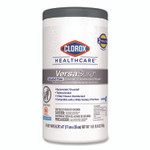 Clorox Healthcare VersaSure Cleaner Disinfectant Wipes, 1-Ply, 6.75 x 8, Original Scent, White, 85 Towels/Can