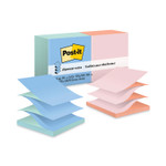 Post-it Dispenser Notes Original Pop-up Refill, Beachside Cafe Collection Alternating-Color Value Pack, 3" x 3", 100 Sheets/Pad, 12 Pads/Pack (MMMR330UALT) View Product Image