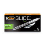 BIC GLIDE Exact Ballpoint Pen, Retractable, Fine 0.7 mm, Black Ink, Black Barrel, Dozen (BICVCGN11BK) View Product Image