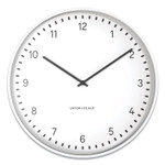 Union & Scale Essentials Contemporary Round Wall Clock, 15" Overall Diameter, White Case, 1 AA (sold separately)